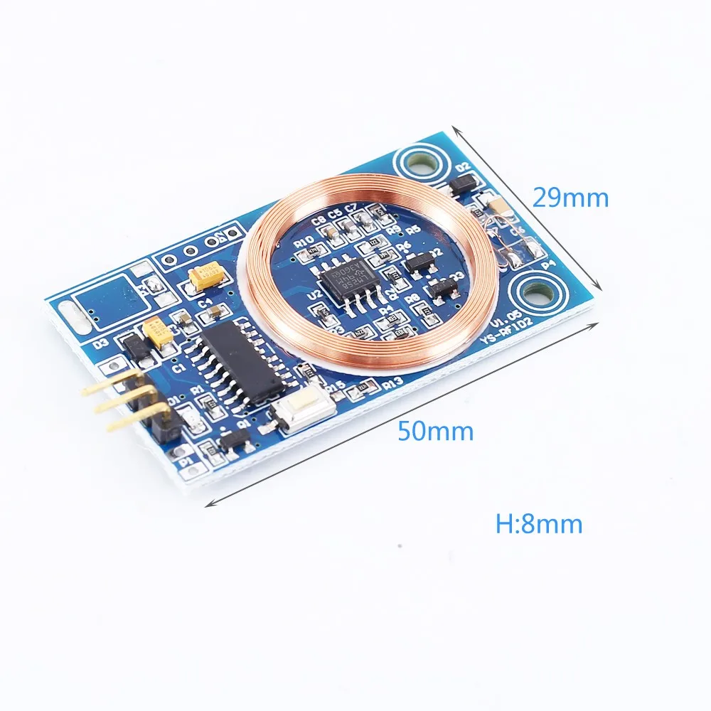 DC 12V 125KHz RFID 신호 테스터 하이 레벨 신호 출력 ID 카드 감지기 자동 잠금 인칭 모드 지원 TK4100 [ZTJ68-013]