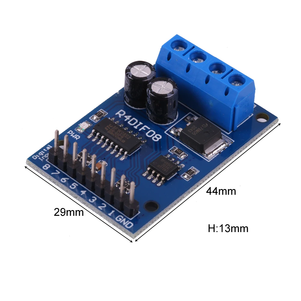 DC 12V 8채널 디지털량 입력 모듈 RS485 Modbus RTU 스위치량 수집 보드 8-12MA [ZTX101-176]
