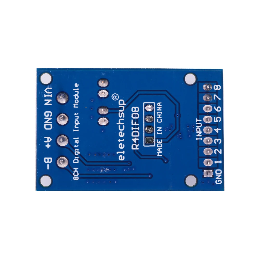 DC 12V 8채널 디지털량 입력 모듈 RS485 Modbus RTU 스위치량 수집 보드 8-12MA [ZTX101-176]