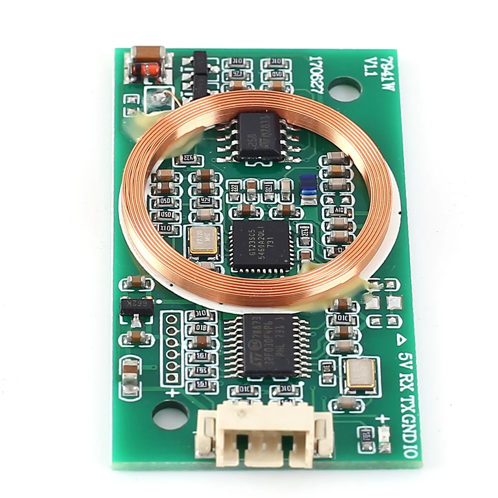 7941W 듀얼 밴드 RFID 리더 라이터 모듈 IC 카드 ID 기록 Mifare 위건 WG2634 시리얼 포트 T5577 리더기 [ZTU06-002]