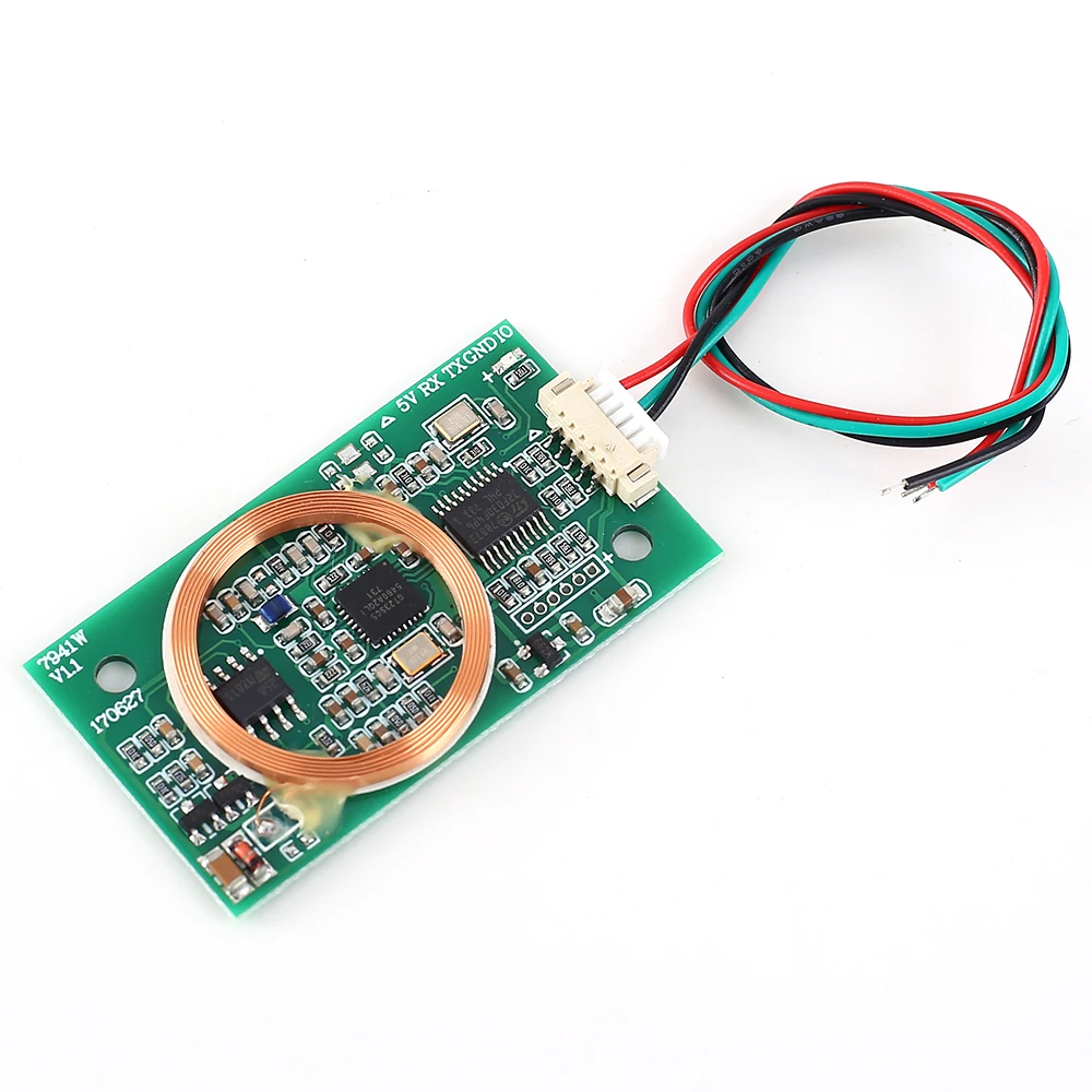 7941W 듀얼 밴드 RFID 리더 라이터 모듈 IC 카드 ID 기록 Mifare 위건 WG2634 시리얼 포트 T5577 리더기 [ZTU06-002]