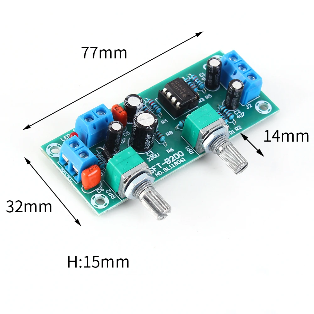 발열량 12V 초중력 우퍼 전면 패널 HIFI 로우패스 필터 패널 전치 회로 전력 증폭기 전문 5532 [ZTP50-016]