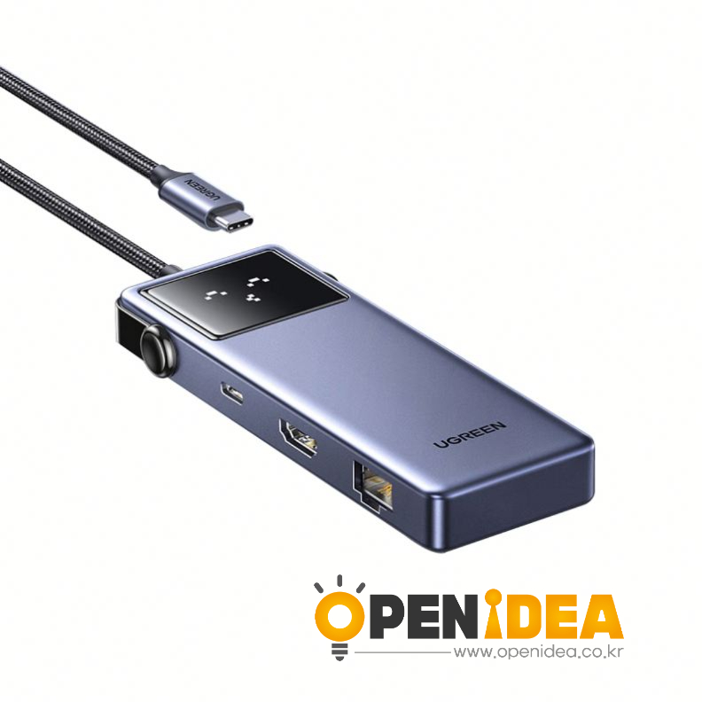 UGREEN Uno 7 in 1 USB-C 허브 다기능 어댑터 로봇 시리즈 (10Gbps USB-C 및 USB-A 데이터 포트 포함) [ZCD095-008]