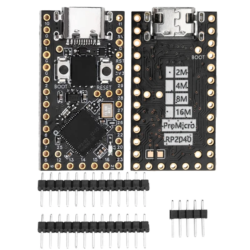 MicroPython MicroPython 16MB 와 호환되는 Type-c 인터페이스를 갖춘 Pro Micro RP2040 칩 미니 개발 보드 [ZTZ23-003]