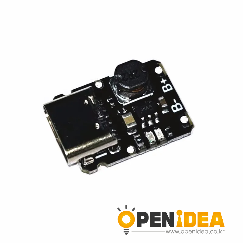5V 싱글 충전 5V 충전 및 방전 통합 모듈 3.7V 4.2V 18650 리튬 배터리 충전 부스트 전원 보드 보호 유형-c [ZTA179-201]