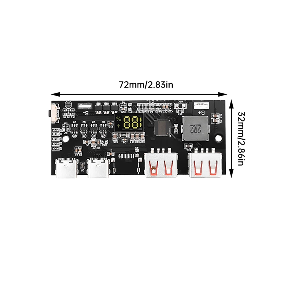 22.5W 충전 보물 마더보드 고속 충전 모바일 전원 모듈 회로 기판 DIY 리튬 다리미 인산염 마더보드 QC4.0 [ZTA179-193]
