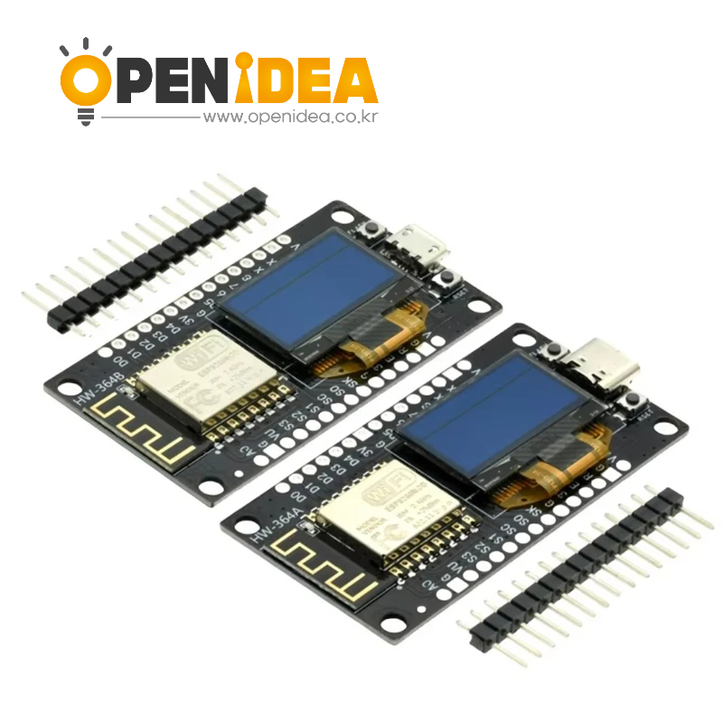 Placa de desarrollo NodeMCU ESP8266 0.96 pulgadas OLED 디스플레이 CH340G ESP-12F 모듈 WiFi TYPE-C Arduino용 USB [ZTI45-019]