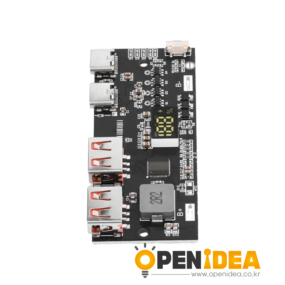 22.5W 충전 보물 마더보드 고속 충전 모바일 전원 모듈 회로 기판 DIY 리튬 다리미 인산염 마더보드 QC4.0 [ZTA179-193]