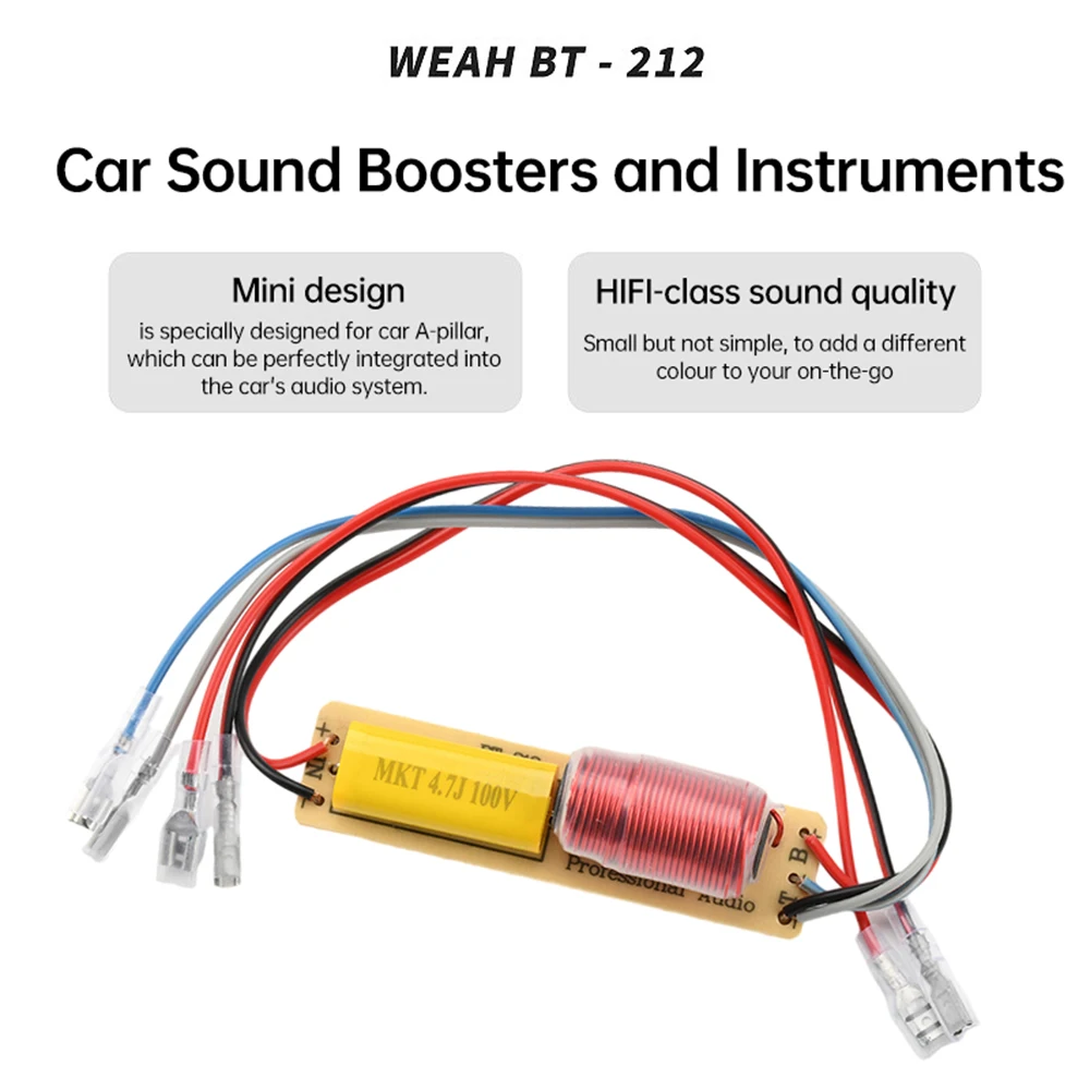 2-Way 크로스오버 디바이더 HiFi 고음질 (80W 출력) - 자동차 오디오 시스템용 고-저음 분리기 [ZTP50-026]