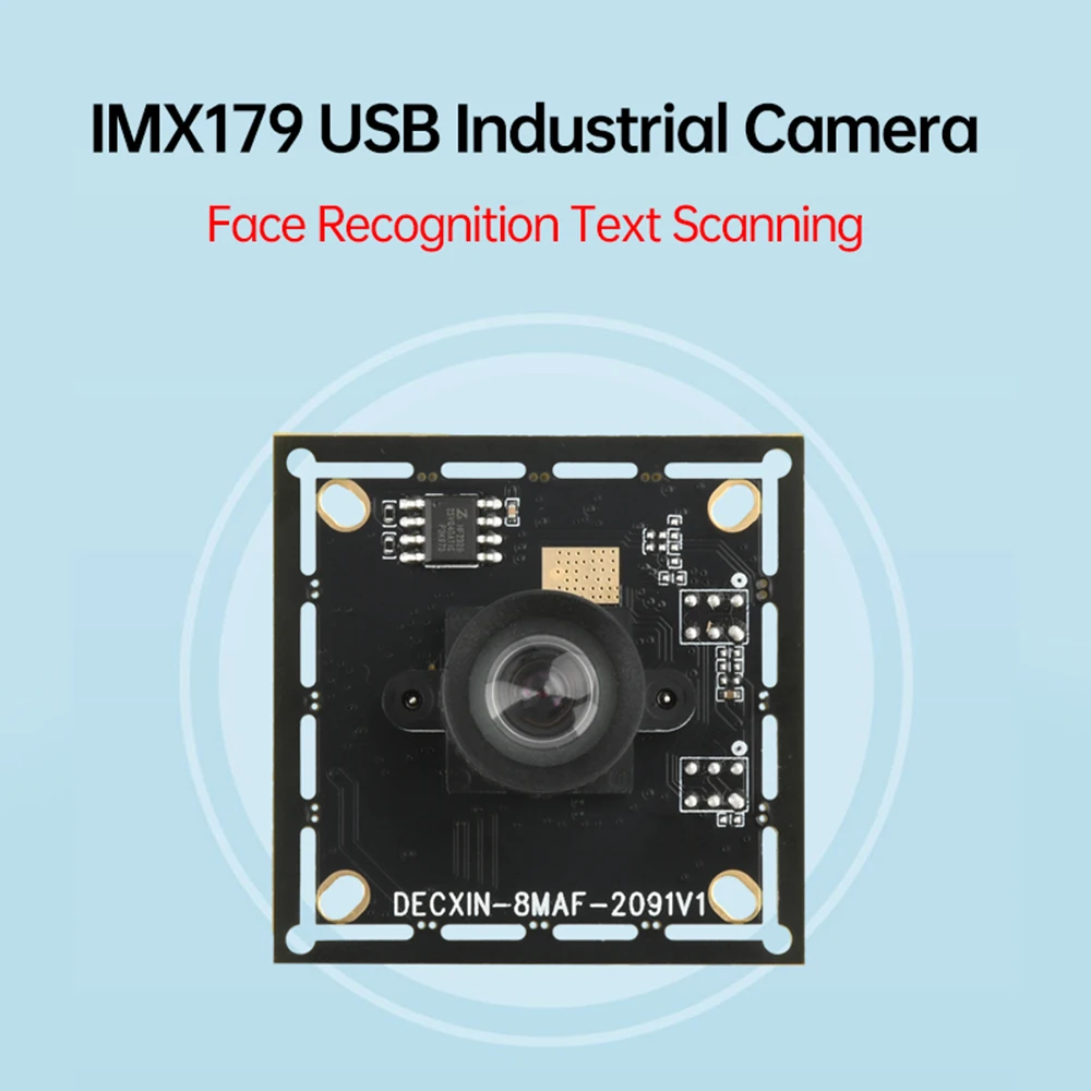 800만 화소 카메라 모듈 IMX179 고정초점 산업용 카메라 (드라이버 불필요) USB 변환 케이블 포함 78도 고정 초점 렌즈 [ZTS16-001]