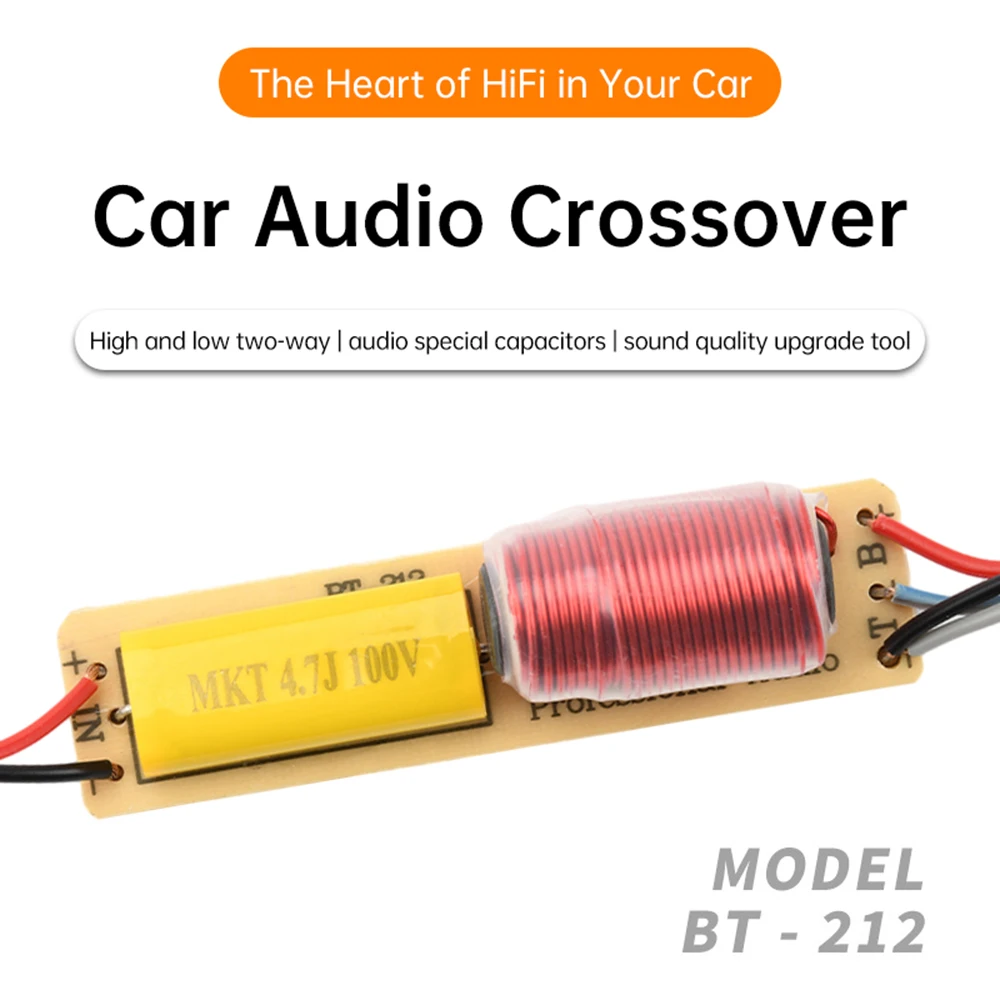 2-Way 크로스오버 디바이더 HiFi 고음질 (80W 출력) - 자동차 오디오 시스템용 고-저음 분리기 [ZTP50-026]