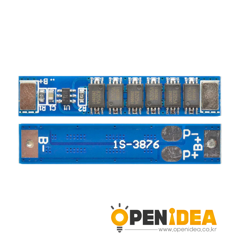 BMS 1S 15A 3.7V 18650 리튬이온 배터리 충전 보호판 18650 배터리를 위한 6MOS 과충전 보호 [ZTA179-212]