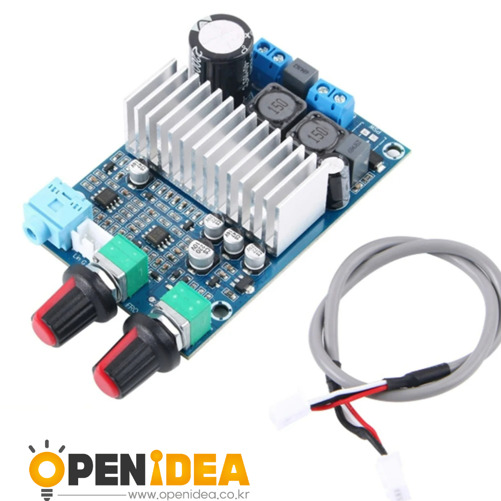 TPA3116D2 고출력 디지털 앰프 보드 (150W x2 듀얼 채널)-저음 강화 전용 100W 서브우퍼 [ZTP50-040]