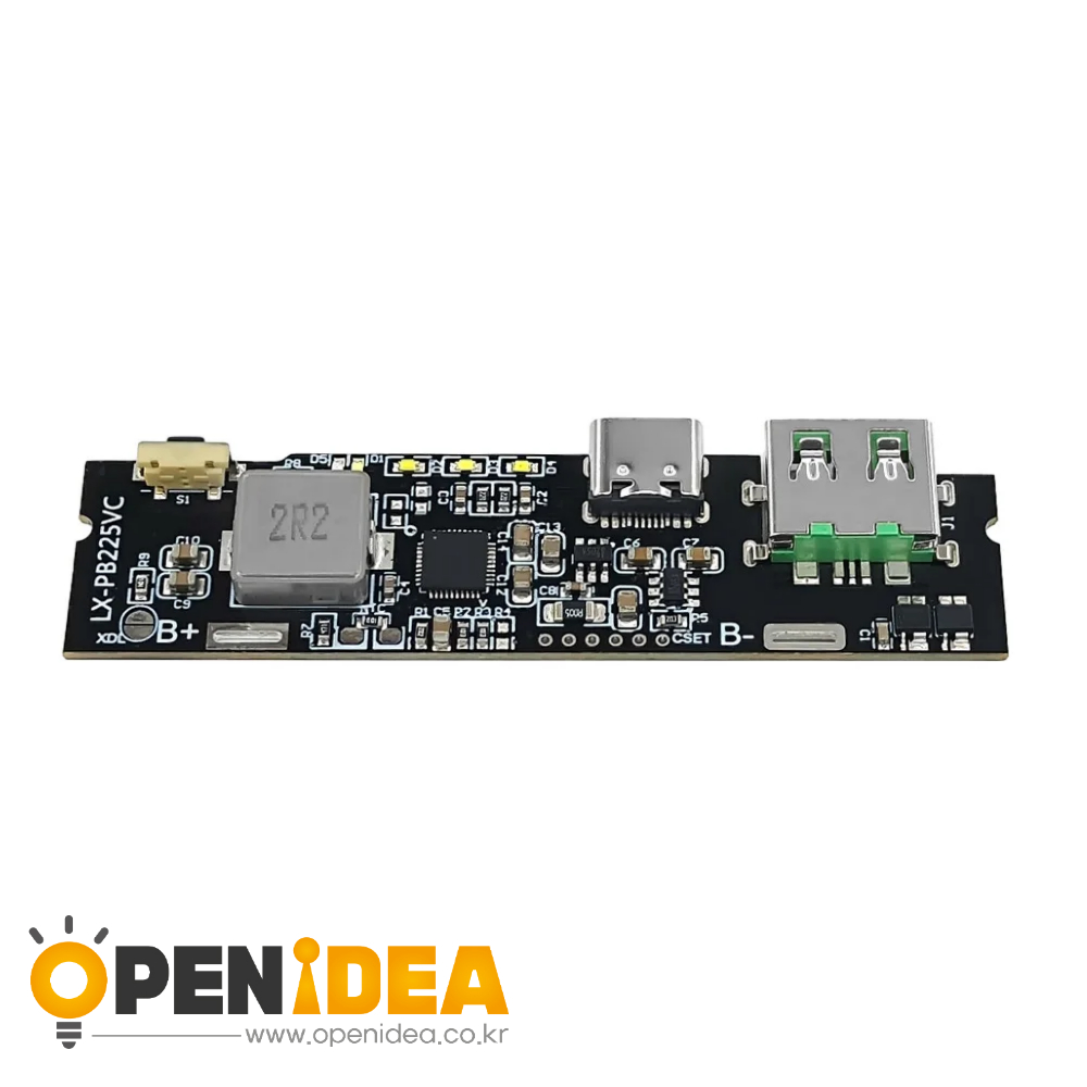 22.5W 고속 충전 모듈 모바일 전원 회로 기판 지원 18650 21700 리튬 배터리용 VOOC PD QC [ZTA179-314]