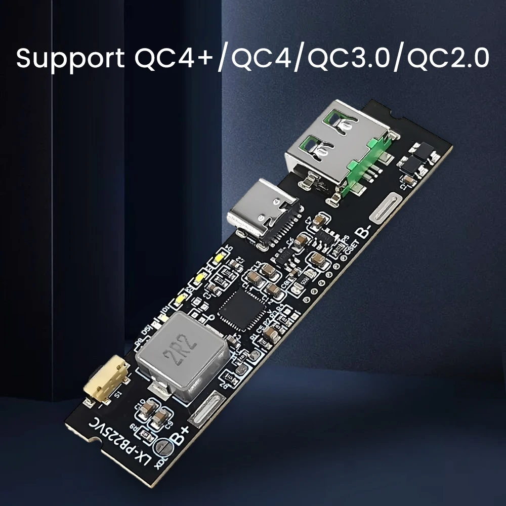 22.5W 고속 충전 모듈 모바일 전원 회로 기판 지원 18650 21700 리튬 배터리용 VOOC PD QC [ZTA179-314]