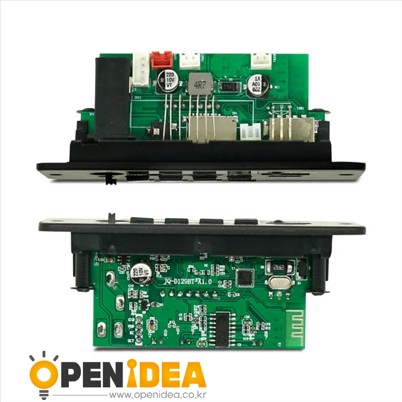 DC5V 마이크 입력 지원 블루투스 5.0 앰프 보드 (2x5W 출력 + MP3 디코더 내장) [ZTG44-020]
