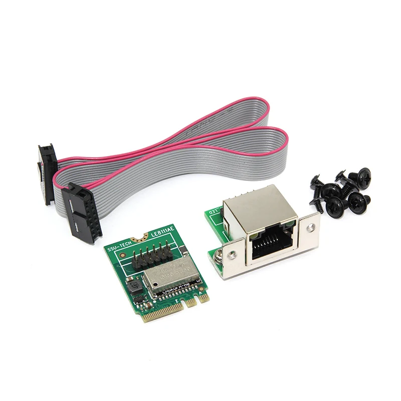 M.2 기가비트 이더넷 카드 (COM 포트 고정형) - 미니 PCI-E to RJ45 변환 [ZTF113-030]