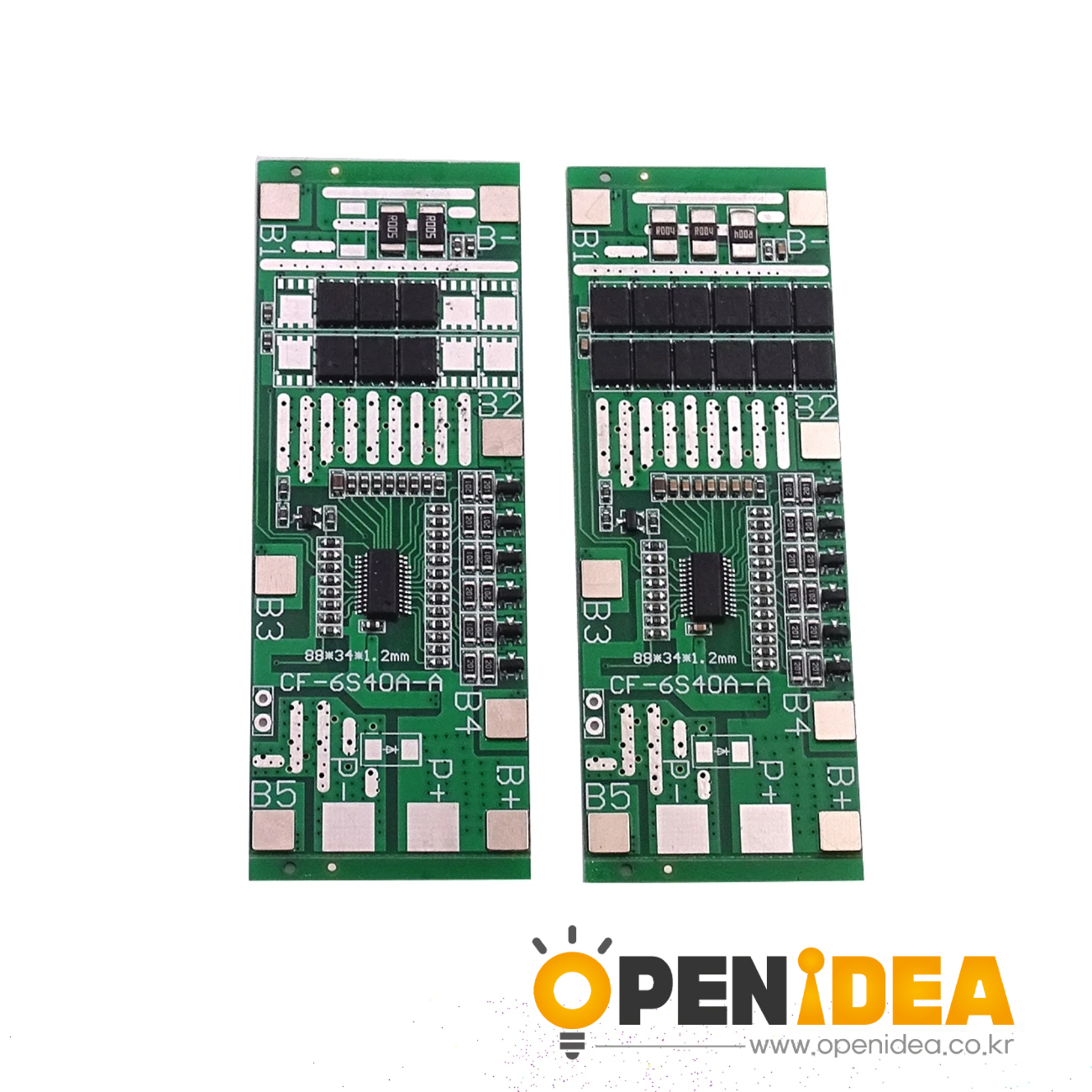 6셀 24V 20A 동일 포트 밸런싱 충전 보호 회로 (태양광 조명-전동차용 리튬 배터리 보호 보드) [ZTA179-378]