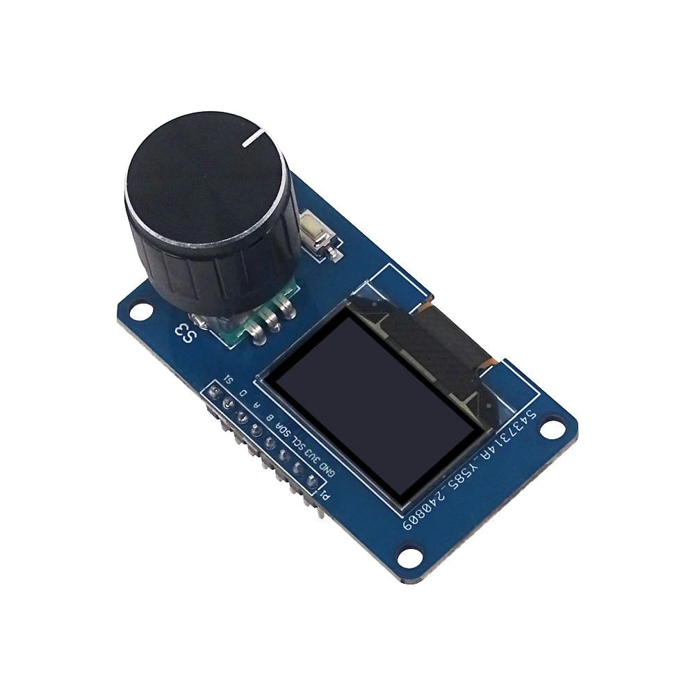 0.96인치 OLED 디스플레이+EC11 로터리 엔코더 결합 모듈 (I2C 인터페이스) 128x64 해상도 [ZTI45-047]
