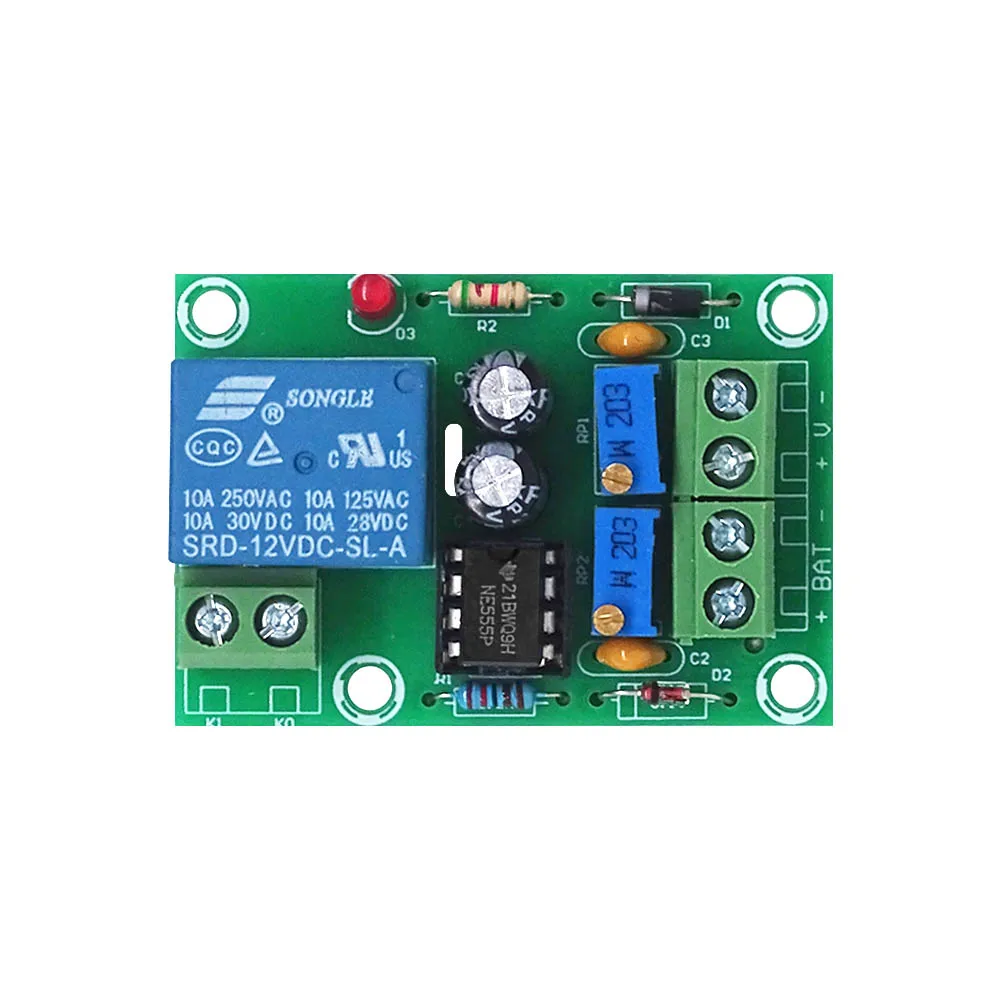 XH-M601 배터리 충전 제어 보드 (12V 배터리 전용) - 과충전 방지 자동 차단 모듈 [ZTA179-485]