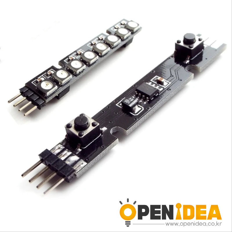 MCU 풀 컬러 LED 워터 램프 모듈 WS2812B 드라이버 개발 보드 5050 RGB 8 비트 [ZTI45-074]