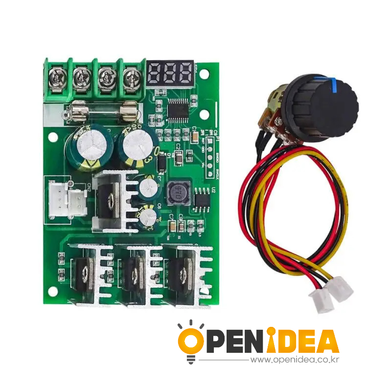 PWM DC 모터 속도 제어기 (30A 모터 드라이버 - 디지털 속도 표시 - 6-48V 범용) [ZTH83-069]