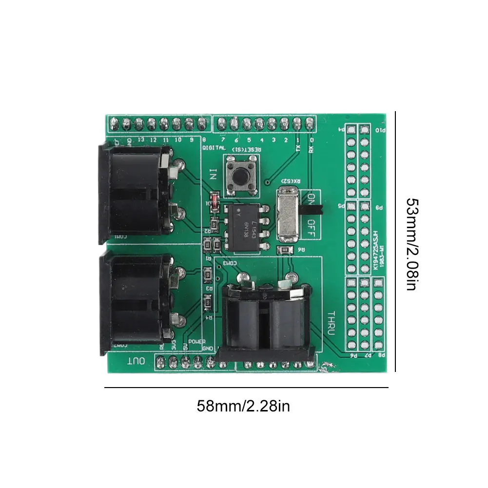 MIDI shield 시리얼 MIDI 모듈 [ZTX101-460]