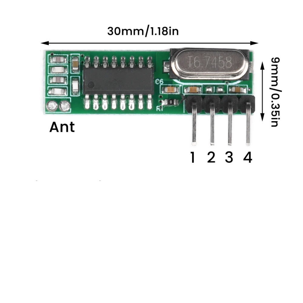 433MHz RF 수신기 DIY 스위트 슈퍼헤테로다인 RF 모듈 RX470 수신 모듈 송신기 모듈 [ZTG44-031]