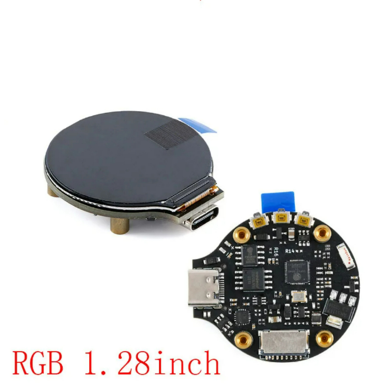 ESP32-S3-N16R8 128SPI 개발보드 (1.28인치 TFT LCD 원형 IPS 디스플레이 통합형) [ZTI45-082]
