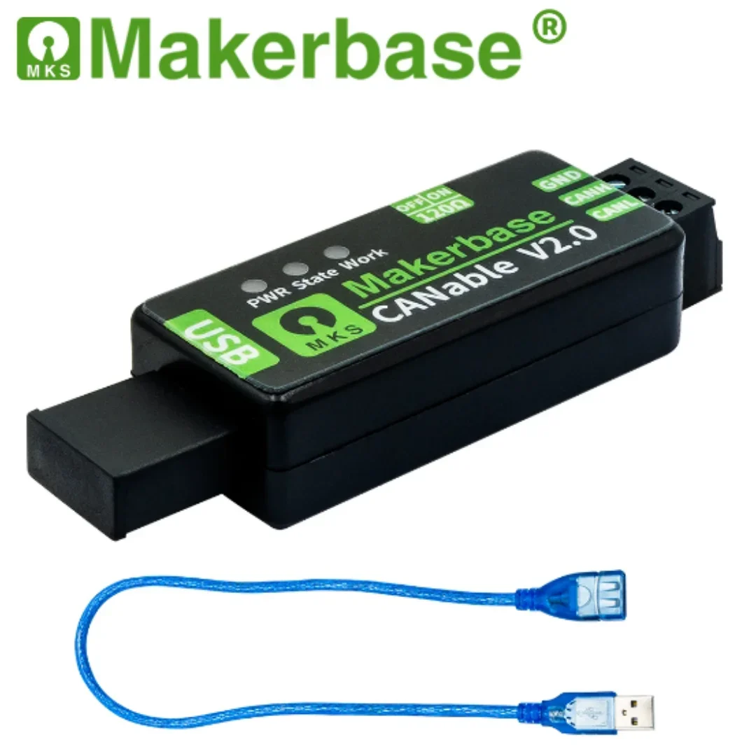 Makerbase CANable 2.0 S CAN 분석기 (보호 케이스 포함 USB-CAN 변환 어댑터) [Makerbase-09]