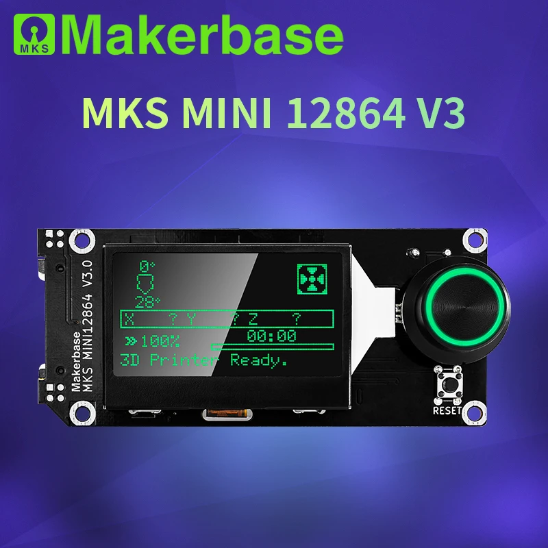 Makerbase MKS MINI12864 V3 SD 카드 측면 삽입 스마트 디스플레이 (3D 프린터 액세서리) [Makerbase-03]