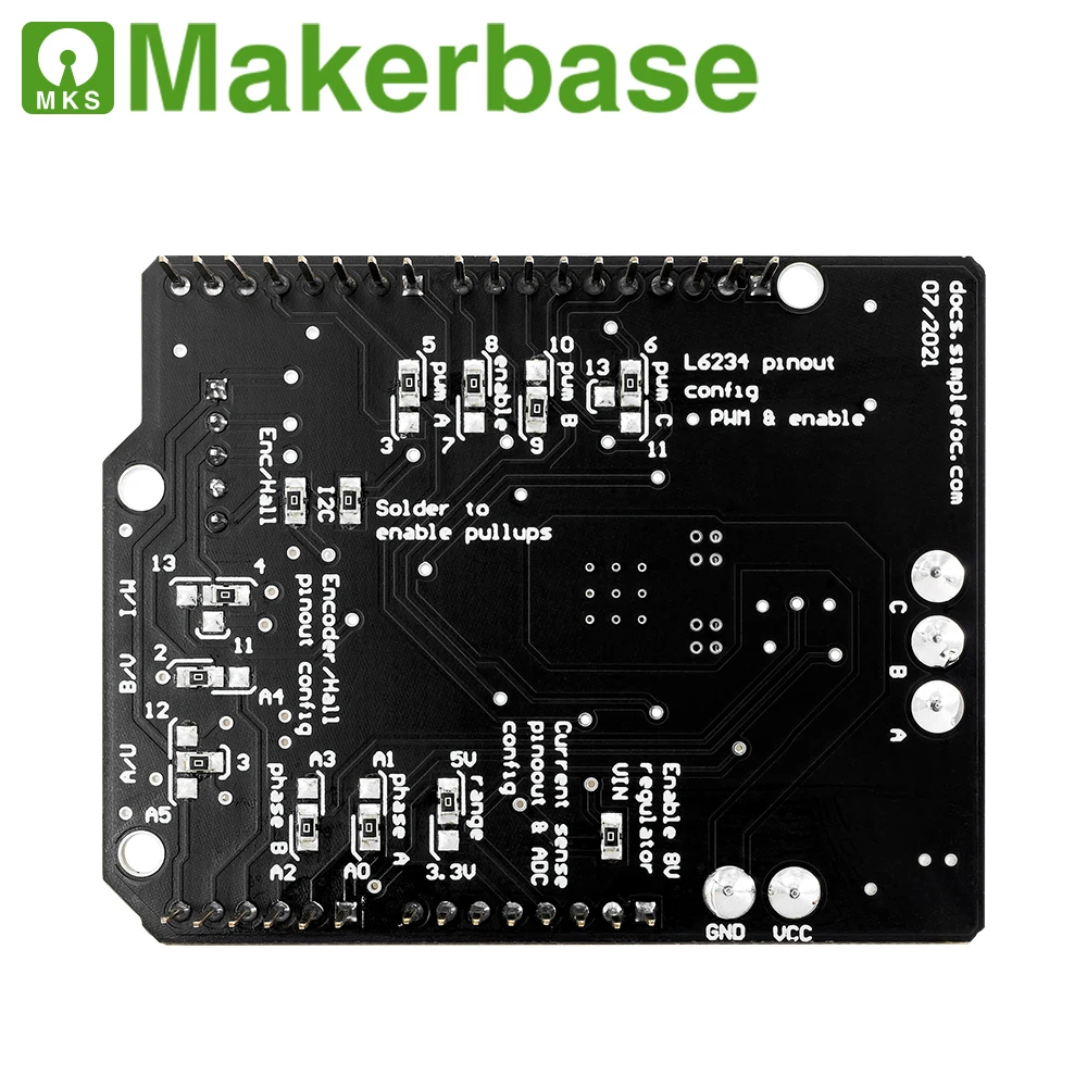Makerbase MKS SimpleFOC Shield V2.0.4 심플 무브러시 FOC 컨트롤러 [Makerbase-13]