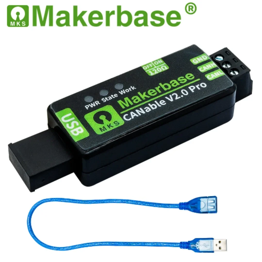 Makerbase CANable 2.0 S CAN 분석기 (보호 케이스 포함 USB-CAN 변환 어댑터) [Makerbase-09]