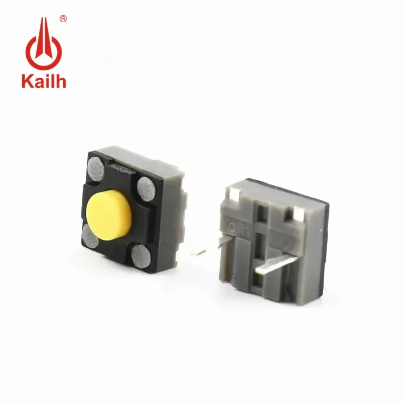6×6×4.3mm 저소음 마우스 스위치 (로지텍 Pebble M350-M550 호환) Yellow 10PCS [Kailh-44]