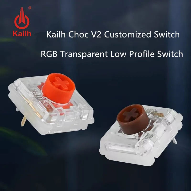 Kailh 1353 로우 프로파일 V2 투과광 RGB 크로스 코어 로우 프로파일 기계식 키보드 스위치 1353 히트박스 [Kailh-41]
