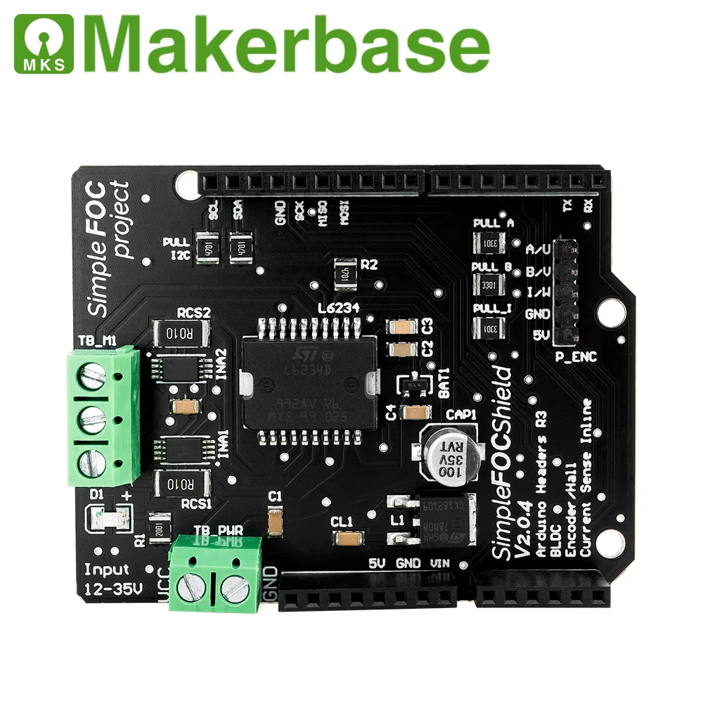 Makerbase MKS SimpleFOC Shield V2.0.4 심플 무브러시 FOC 컨트롤러 [Makerbase-13]