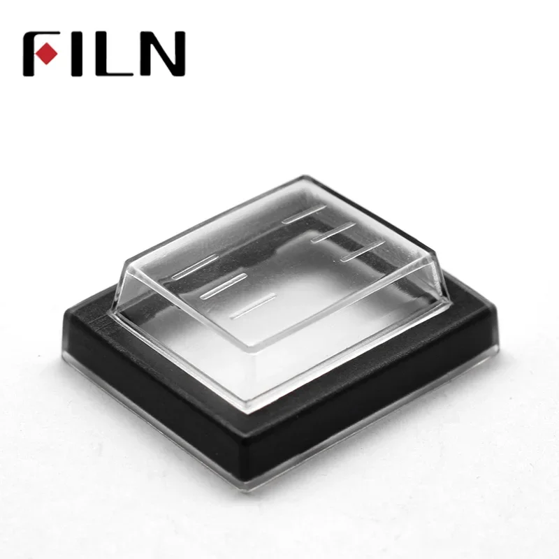 배 모양 스위치 방수 캡 (선형 25x31mm) KCD4-201 사각형 투명 방수·방진·방유 캡 5PCS [FILN-53]