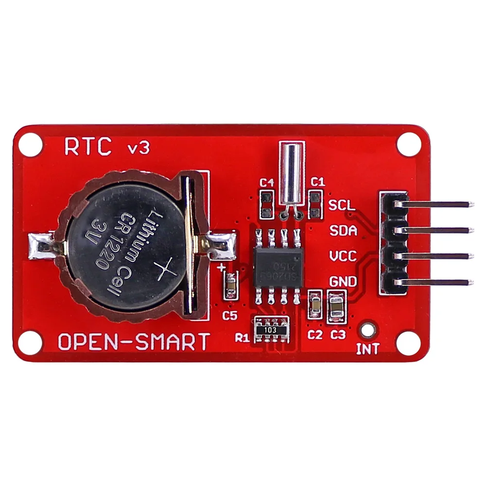 고정밀 SD2068 I2C RTC 모듈 3.3V 5V 호환 - 실시간 클록 UNO R3 호환 [OPEN-SMART-43]