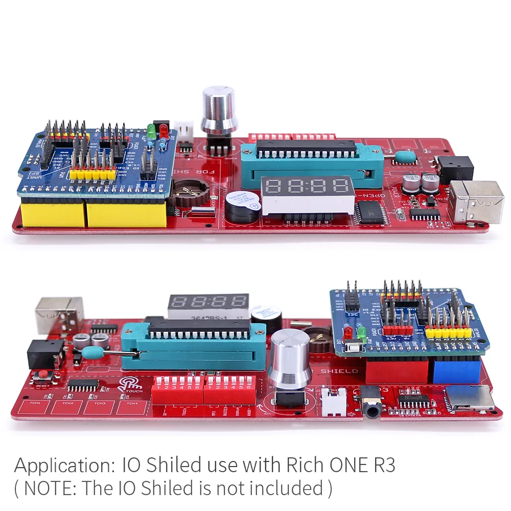 강화 개선판 ATmega328P 칩 기반 개발 보드 (3.3V 5V 전환 가능 케이블 포함 UNO R3 호환) [OPEN-SMART-143]