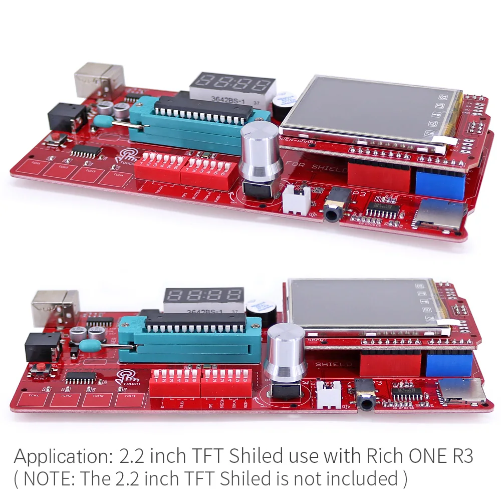 강화 개선판 ATmega328P 칩 기반 개발 보드 (3.3V 5V 전환 가능 케이블 포함 UNO R3 호환) [OPEN-SMART-143]