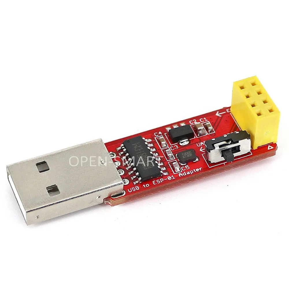 CH340 USB to ESP8266 ESP-01 01S WIFI 변환 모듈 Red [OPEN-SMART-152]