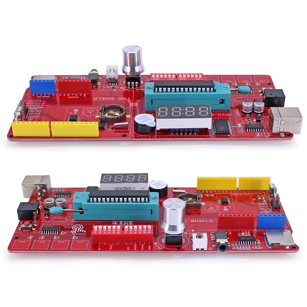 강화 개선판 ATmega328P 칩 기반 개발 보드 (3.3V 5V 전환 가능 케이블 포함 UNO R3 호환) [OPEN-SMART-143]