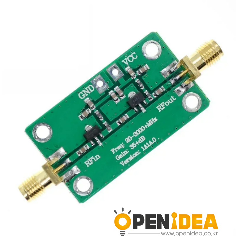 정밀 RF 저잡음 증폭기 (LNA)-20 3000MHz 대역폭 35dB 이득 [ZTX102-182]