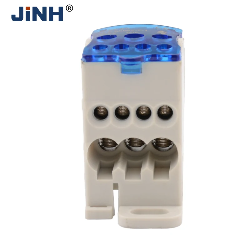 UKK 단자 분기박스 - 1입 다출 단자대 (단극 DIN 레일 장착형 80-125-160-250-400-500A) [JINH-66]
