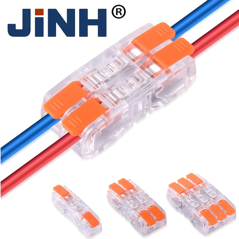 CMK651 10PCS 확장형 퀵 커넥터 단자대 - 투명 클립 결합식 전선 연결기 [JINH-62]