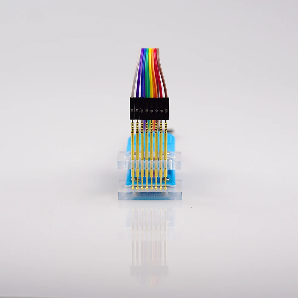 2.54mm STM32 프로그래밍 프로브 클립 PCB 대량 생산용 멀티사양 픽스쳐 [MUSE-LAB-46]