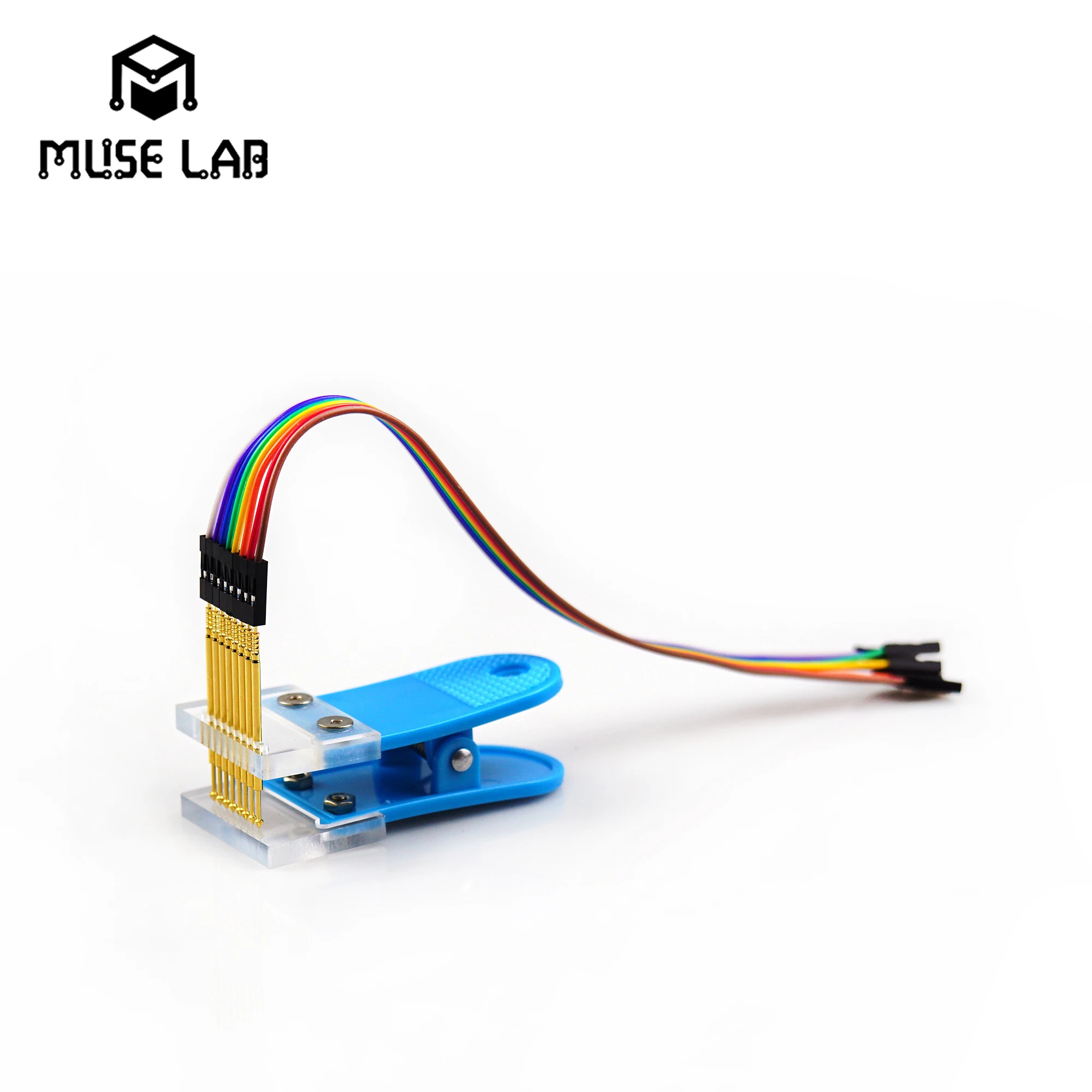 2.54mm STM32 프로그래밍 프로브 클립 PCB 대량 생산용 멀티사양 픽스쳐 [MUSE-LAB-46]