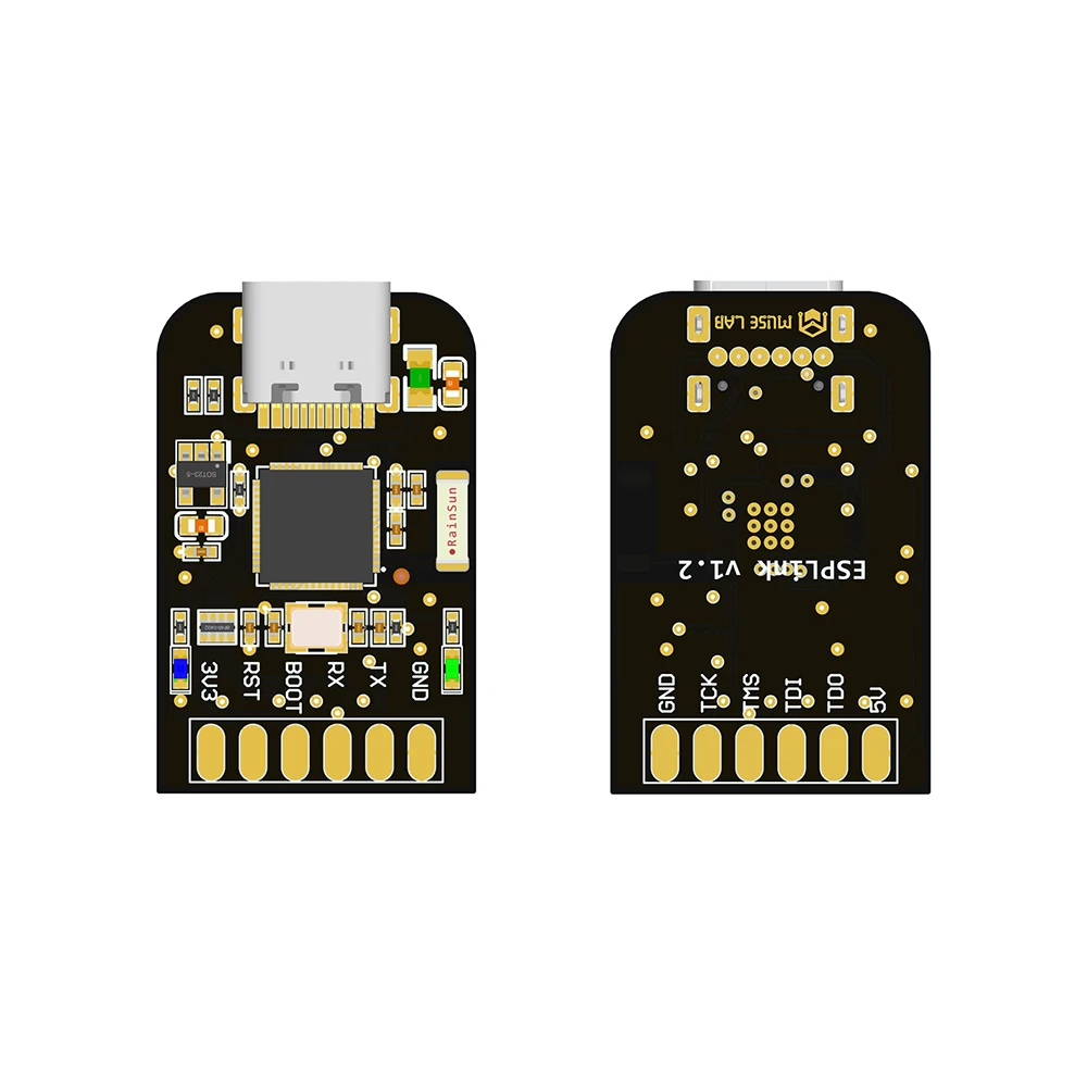 ESPLink 디버거 - 시리얼 포트 다운로드-드래그 앤 드롭 프로그래밍-JTAG 지원-ESP32 전 시리즈 호환-ESP-Prog 대체 가능 [MUSE-LAB-41]