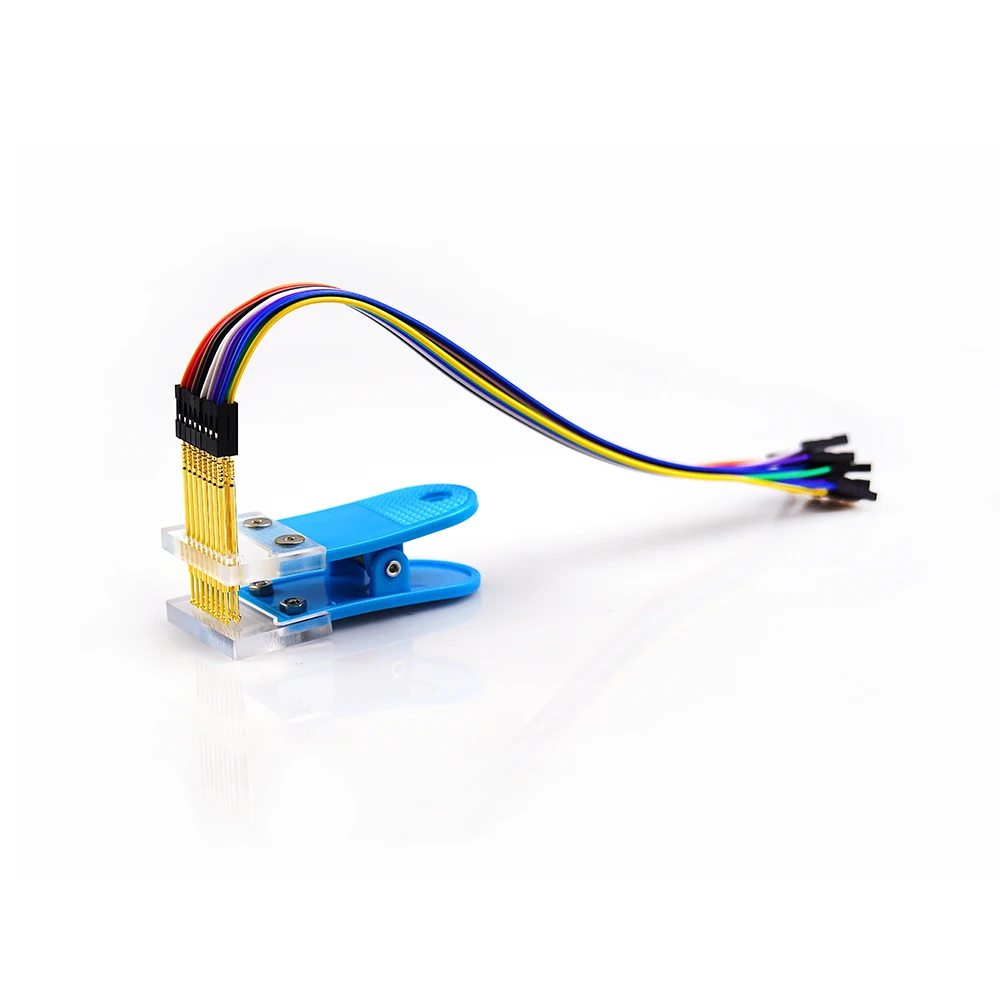 2.54mm STM32 프로그래밍 프로브 클립 PCB 대량 생산용 멀티사양 픽스쳐 [MUSE-LAB-46]