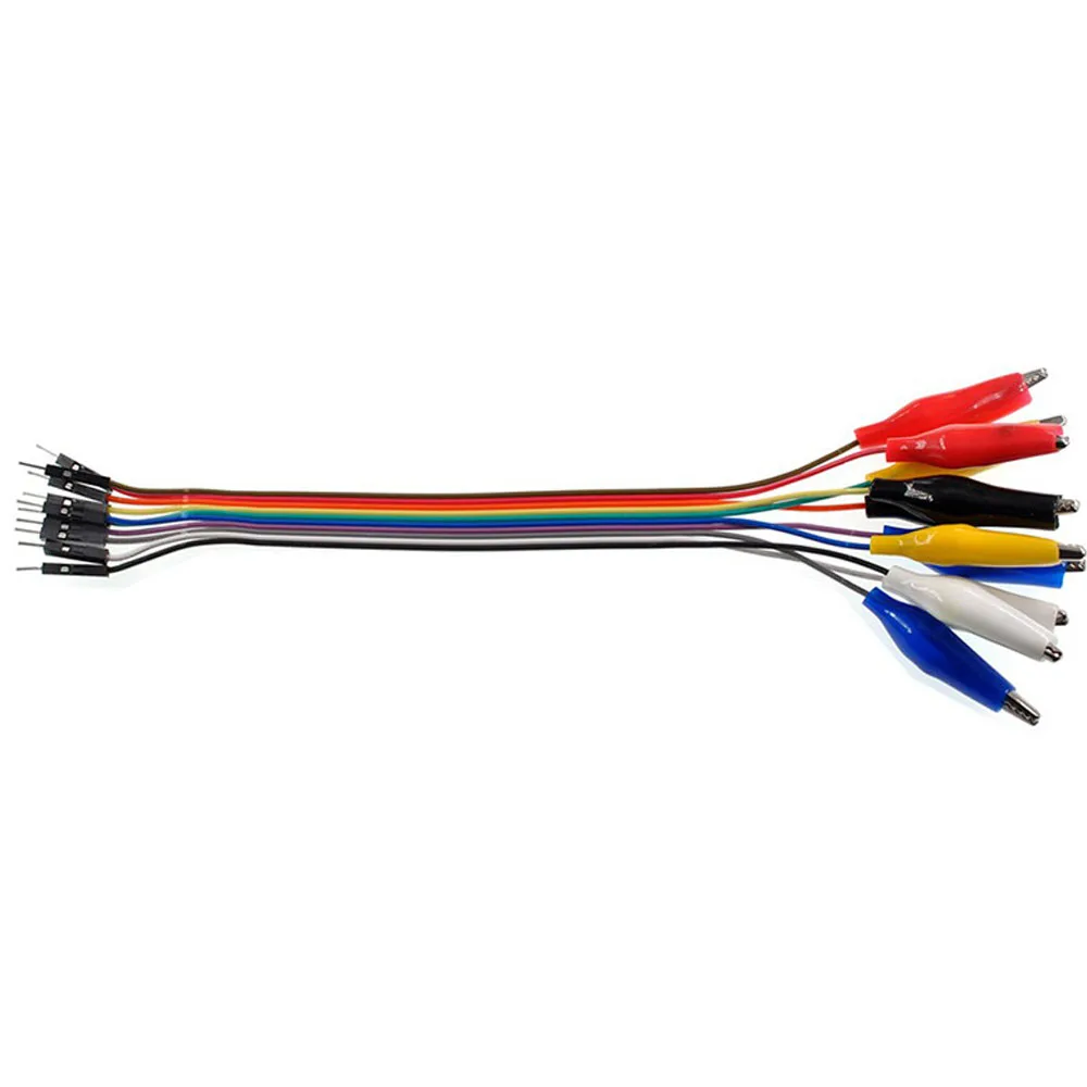 30cm 악어 클립-듀퐁 와이어 10PIN 숫놈 악어 클립-점퍼 와이어 Arduino Raspberry Pi [ZBD002-002]